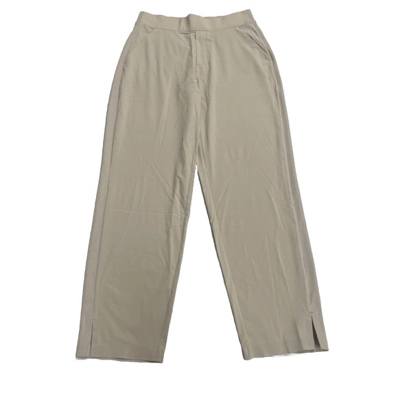 ATHLETA Brooklyn Mid Rise Ankle Pant Cream‎ Ivory Pockets Stretchy Womens Size 4 - Picture 6 of 12
